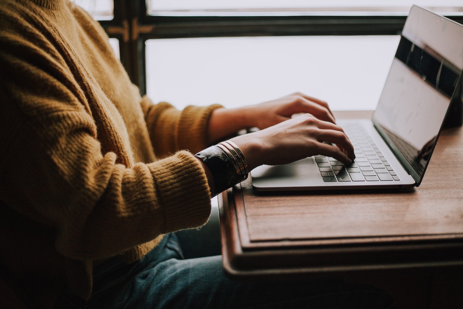 man working on a laptop