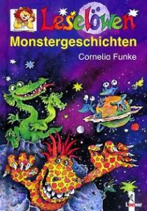 Buchcover von dem Leselöwenbuch "Monstergeschichten" von Cornelia Funke