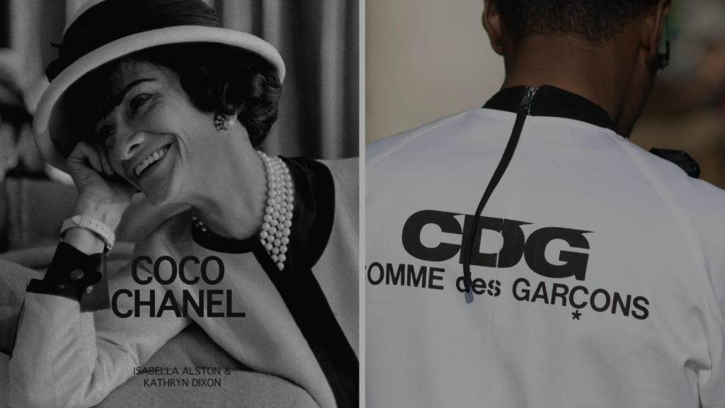 Coco Chanel vs. Comme des Garcons als Testergebnisse für das Quiz