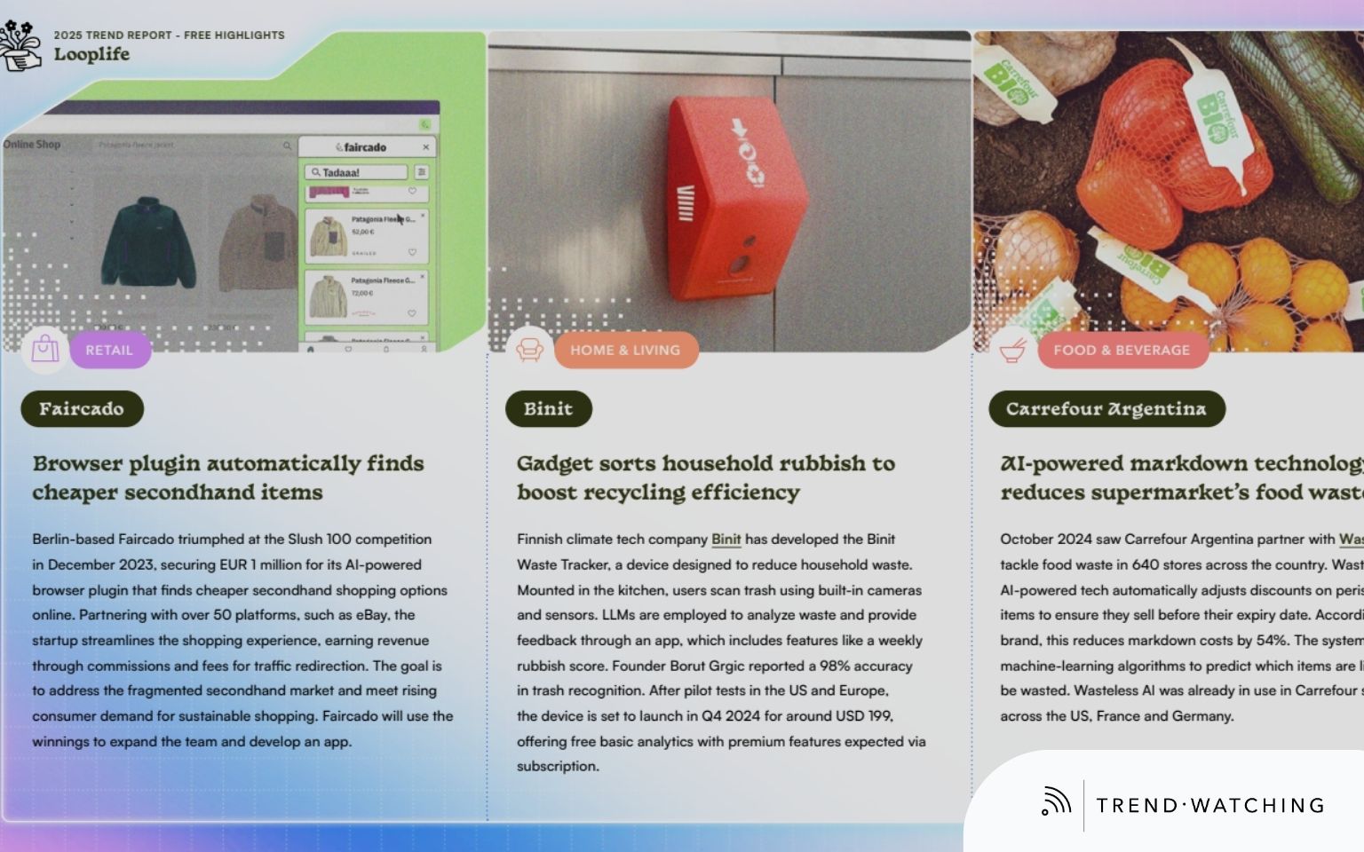 faircado im TrendWatching Report 2025
