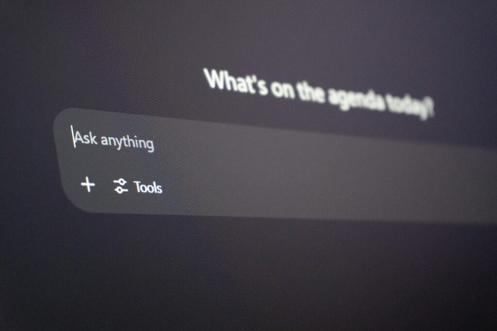 Chatinterface von AI Suche